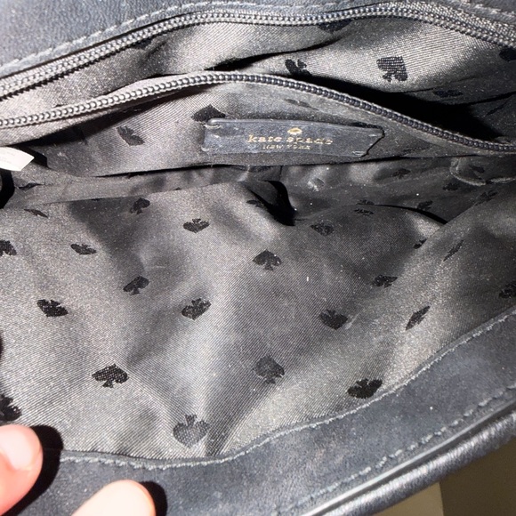 kate spade Black and Cream Tweed Chain-Shoulder Crossbody - Picture 5 of 5